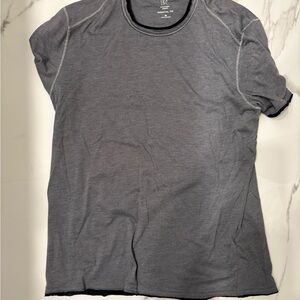 INC International Concepts Charcoal Short Sleeve Tee